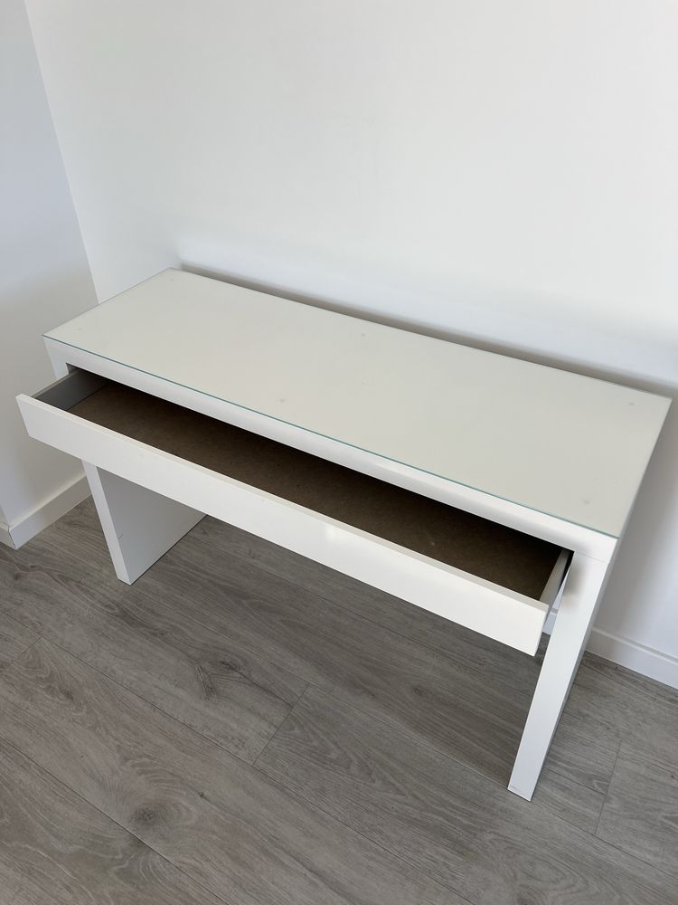 Toaletka IKEA MALM – biały kolor, 120x41 cm
