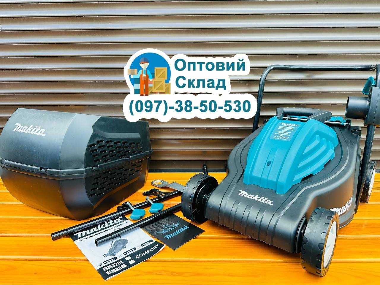 Газонокосилка электрическая Makita ELM33PRO (2500 Вт) Контейнер 35 л