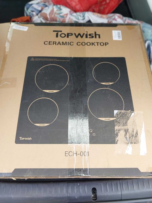 Topwish Płyta grzewcza ze szkła ceramicznego, Nowa