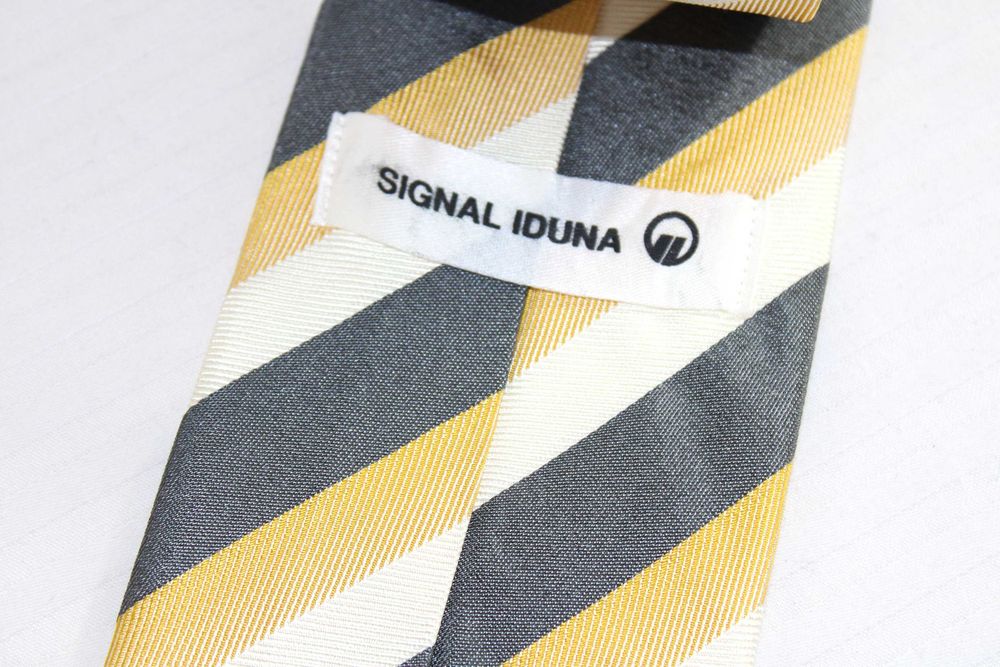 kk2 SIGNAL IDUNA Stylowy Jedwabny Krawat Jedwab