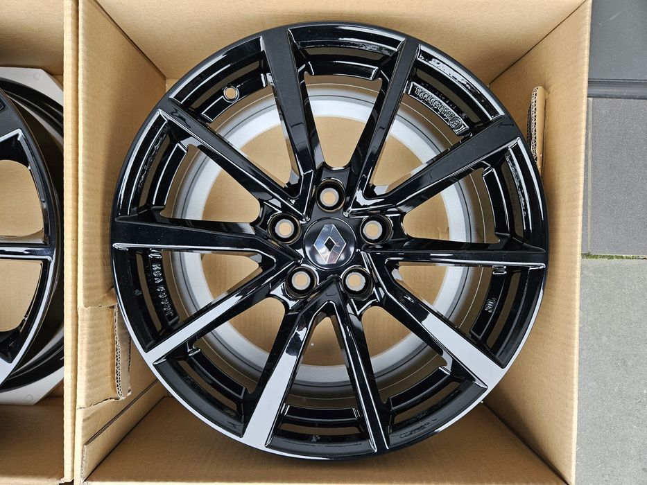 Renault 17 " Nowe 5x114,3 Captur Koleos Arkana Austral Czarne Felgi