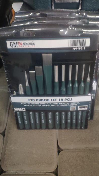 Набір пробійникіа та зубил GUT MECHANIC 12 ШТ PPS10012м набор зубил