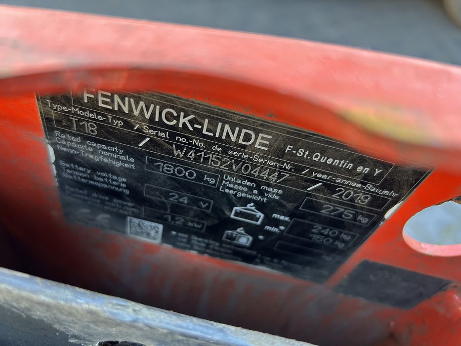 Paleciak paletowy Linde T16 T20 T18 2019 rok elektryczny
