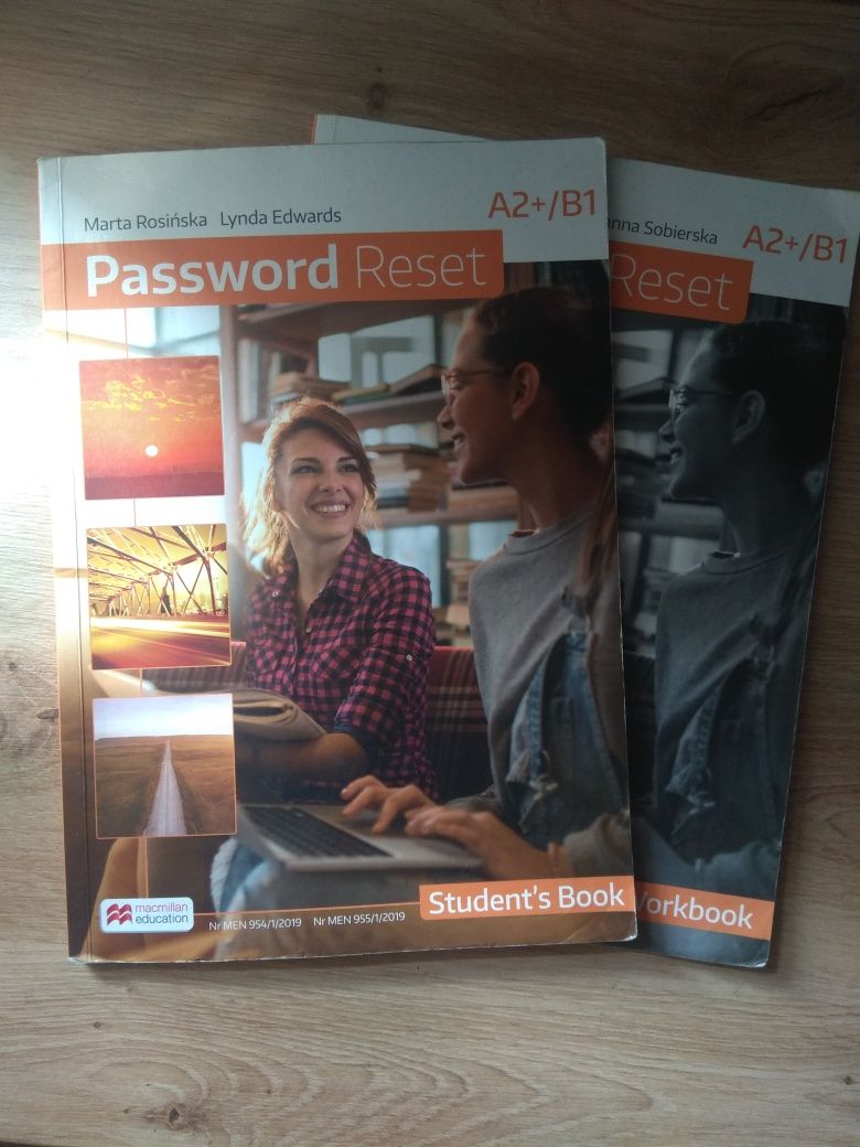 podręcznik i zeszyt ćwiczeń język angielski password reset A2/B1+