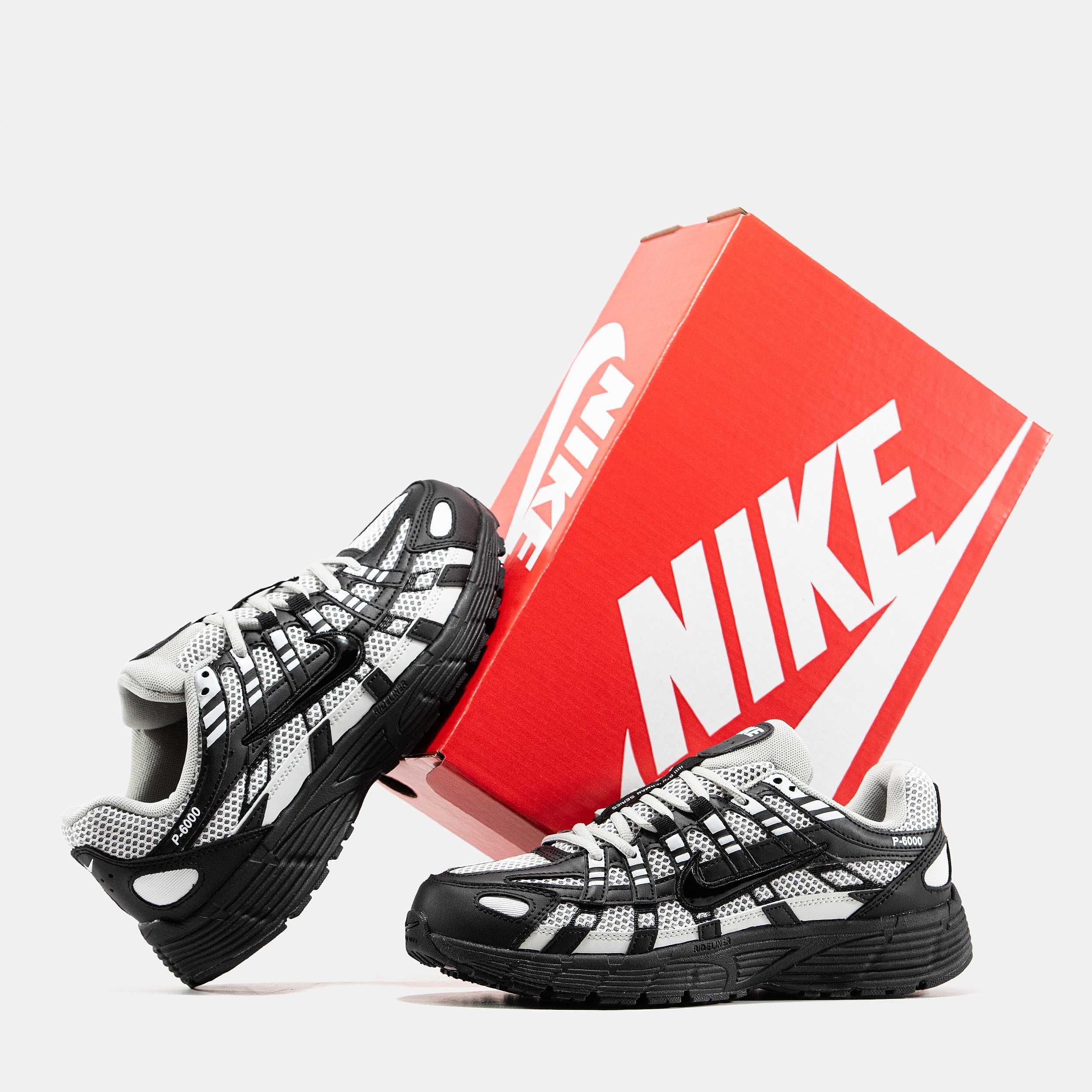 Мужские кроссовки Nike P-6000 Black&Grey. Размеры 41-45
