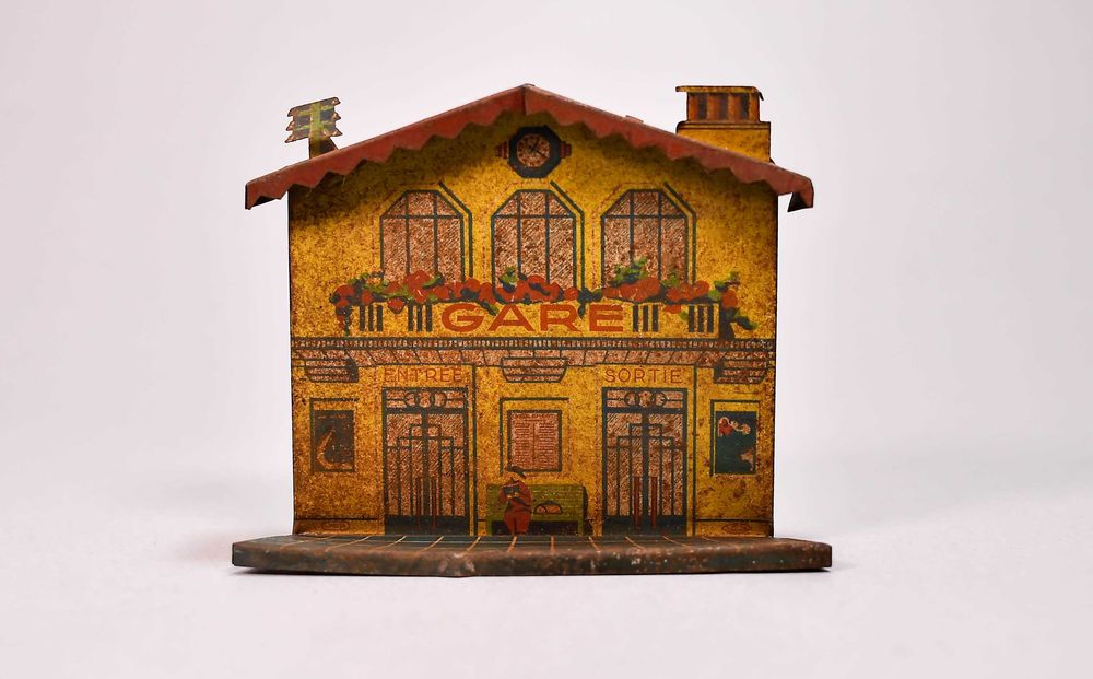 JEP Unis France Dworzec kolejowy w metalowej płycie