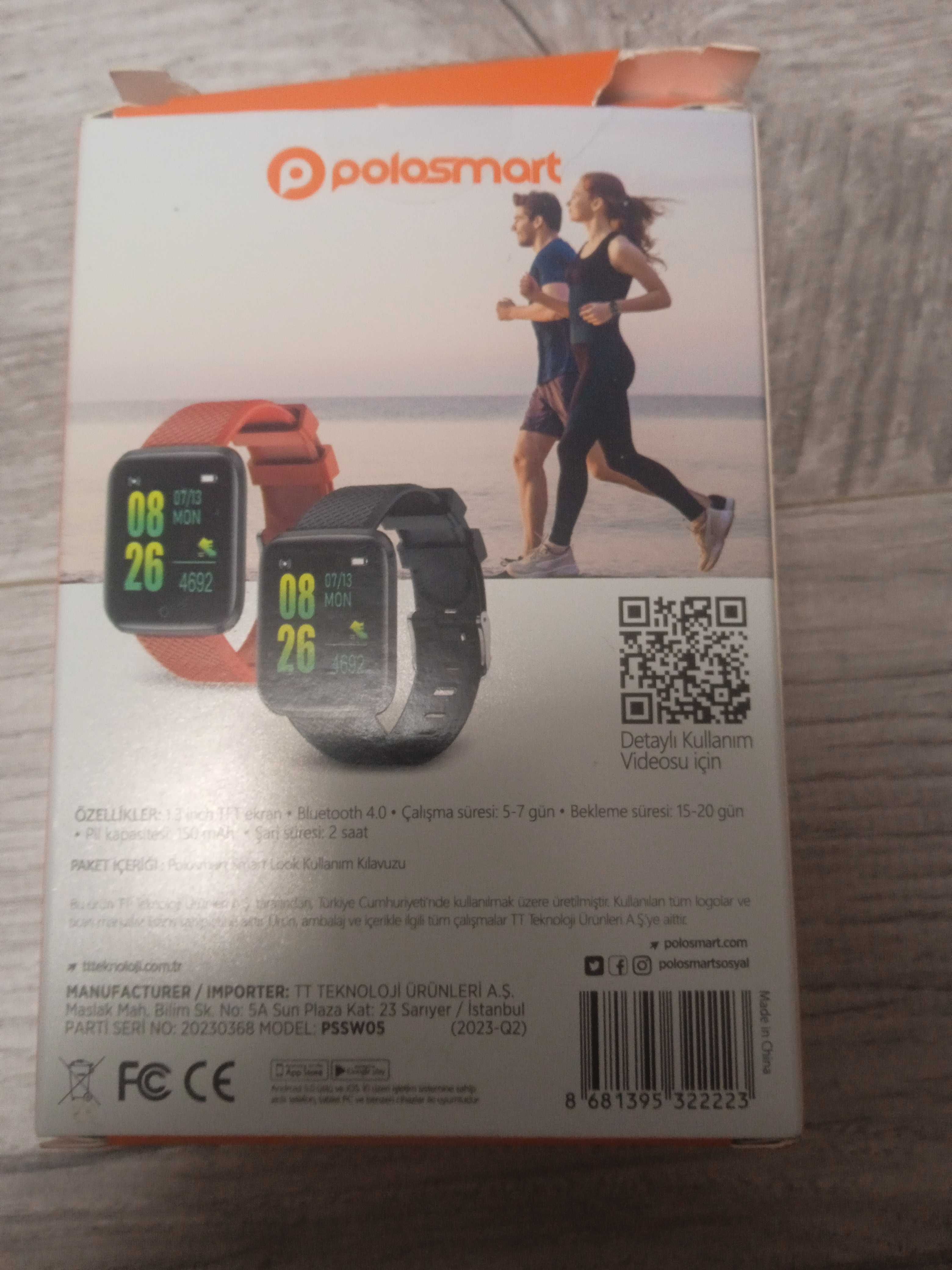 Смарт-годинник Polosmart PSSW05 Smart Look Smart Watch Black