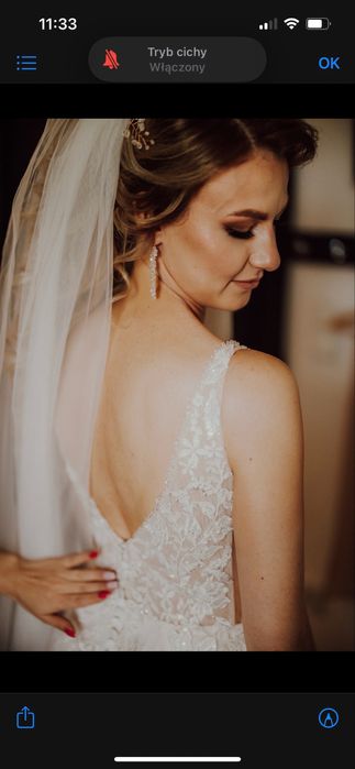 Suknia ślubna rybka