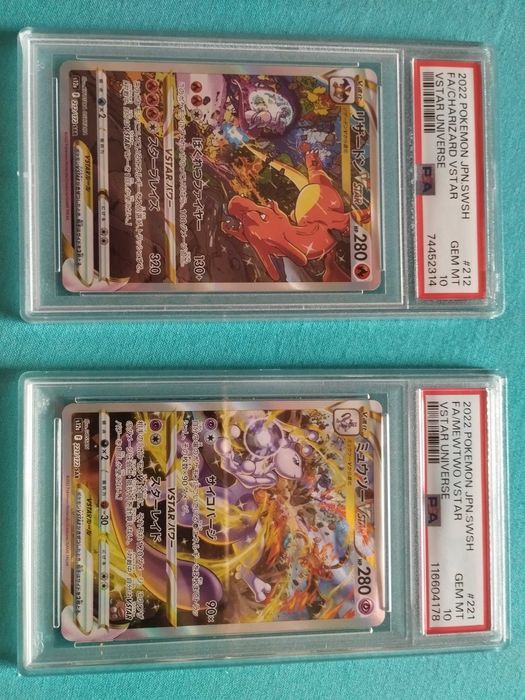 Charizard/Mewtwo Vstar PSA10 Japonês