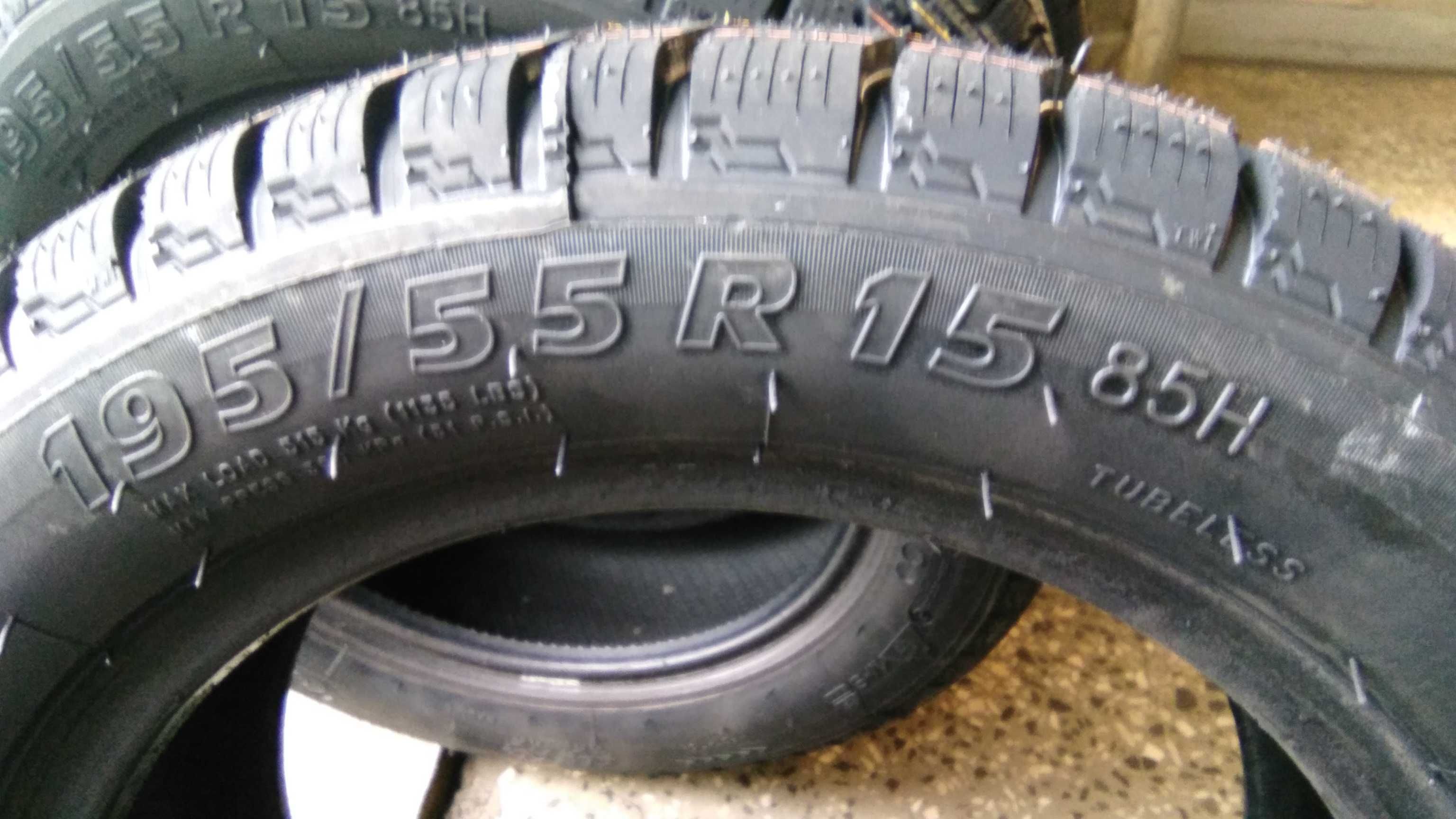 195/55r15 nowe opony zimowe bieznikowane montaz w cenie