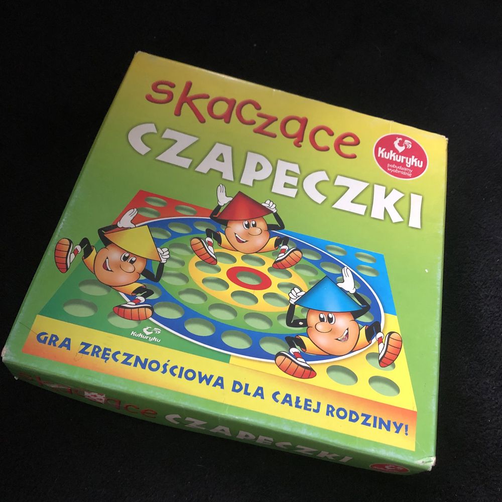 Gra skaczące czapeczki kukuryku