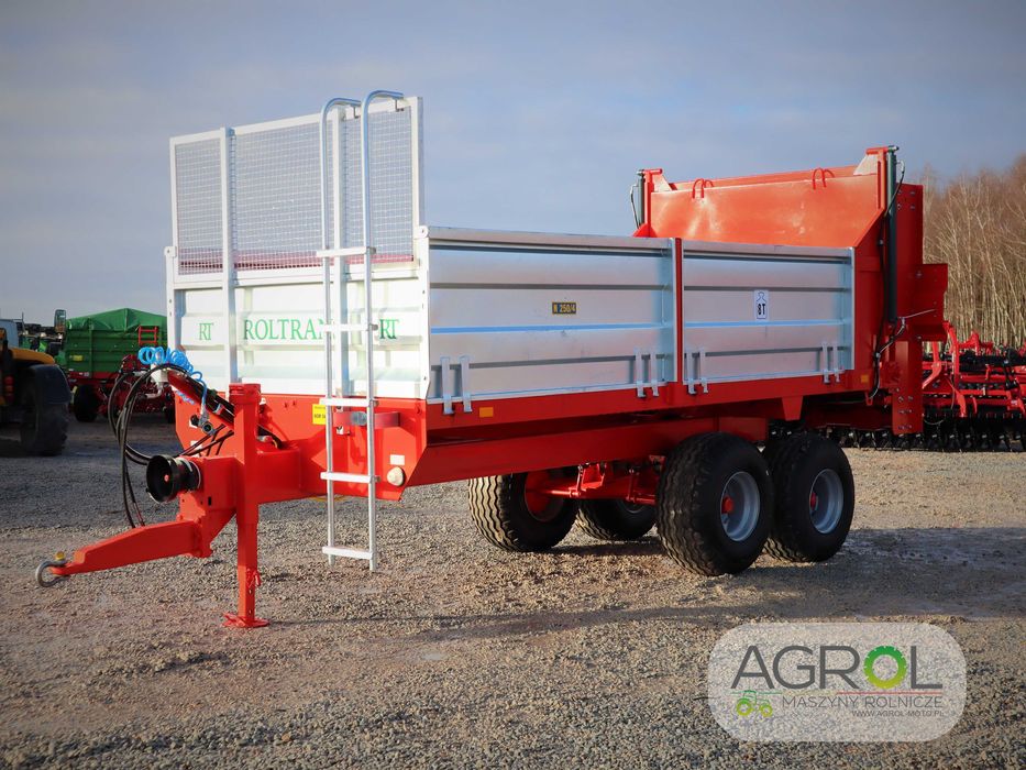 Rozrzutnik obornika 8 ton wałki 4x pion Roltrans Helios 2x pion zasuwa