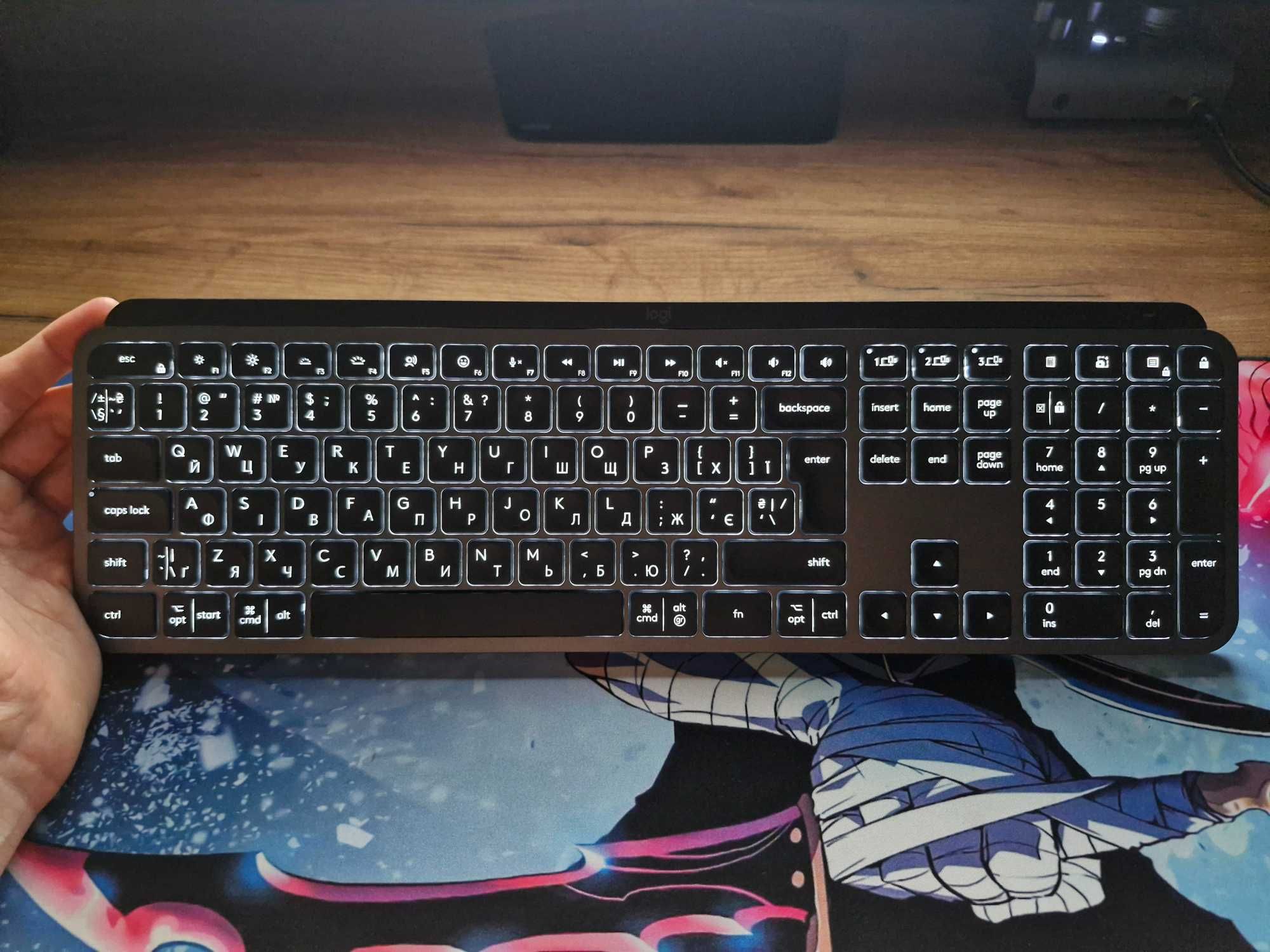 Клавиатура черная Logitech MX Keys S Advanced Illuminated
