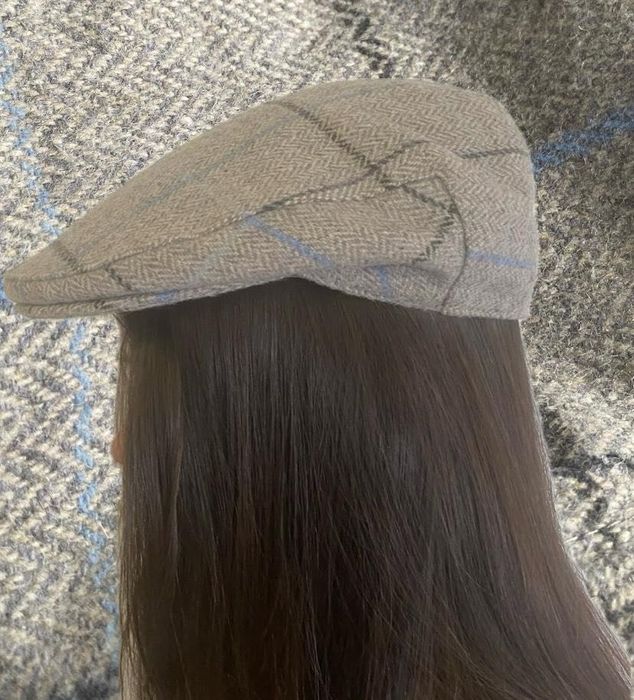 Nowy z metką Tweedowy kaszkiet British Emporium wełna 100%