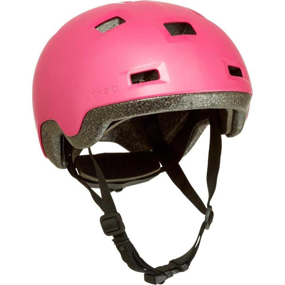 Kask na rolki, deskorolkę, hulajnogę dla dzieci 52-54 cm RÓŻOWY