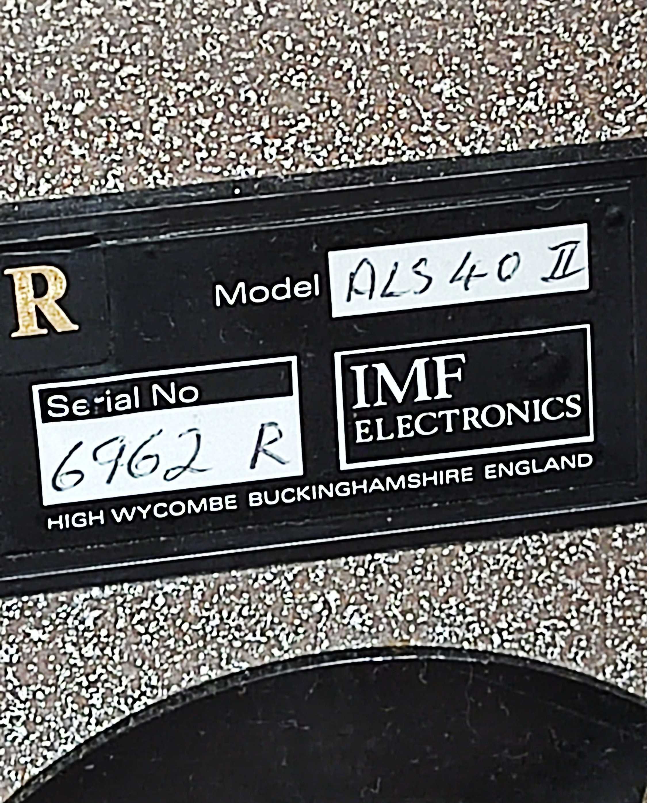 IMF ALS 40 II piękne brytyjskie kolumny linia transmisyjna