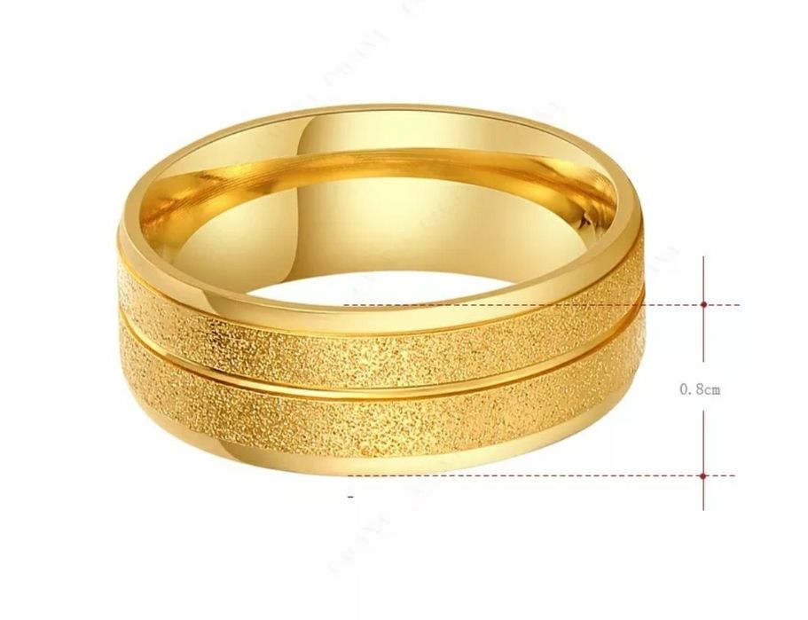 Aliança namoro - compromisso - casamento em ouro laminado 18K
