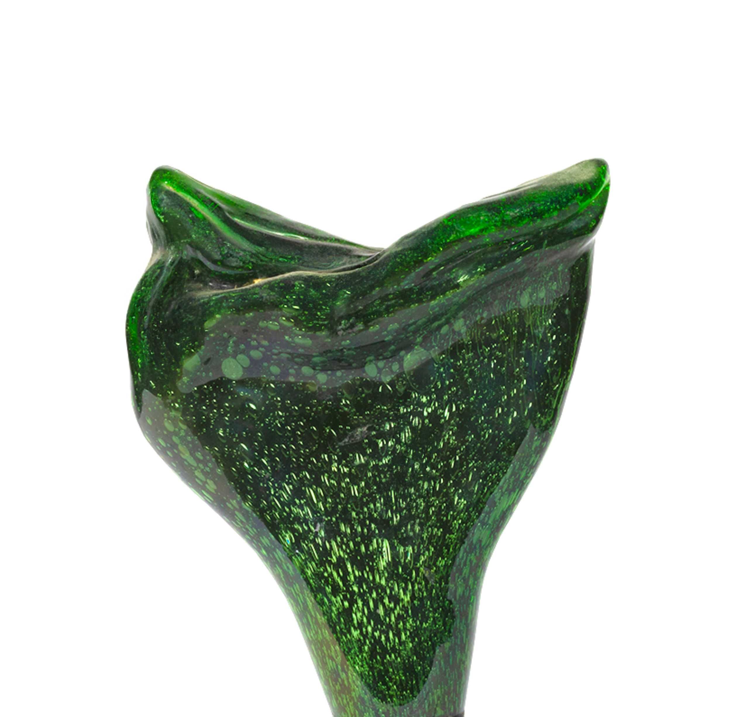 Estátua vidro verde Gio Colucci Abstracionismo | 1955