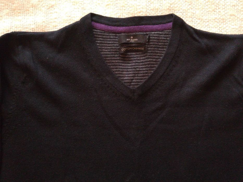 Sweter męski bawełna i kaszmir