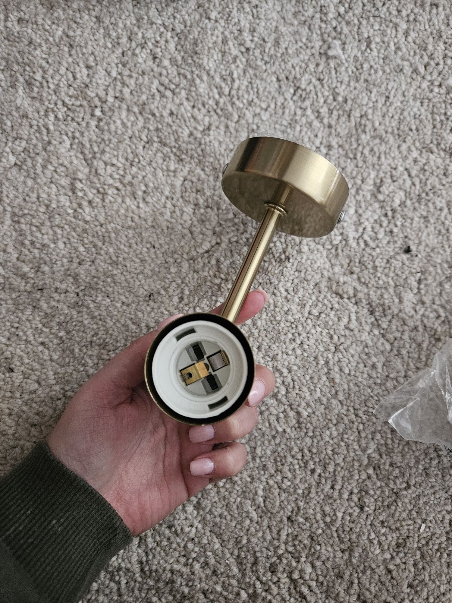 Kinkiet art deco lampka złoty nowy