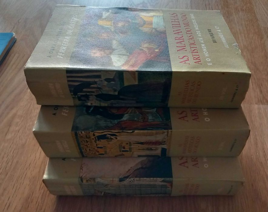 Ferreira de Castro - As Maravilhas Artísticas do Mundo - 3 volumes