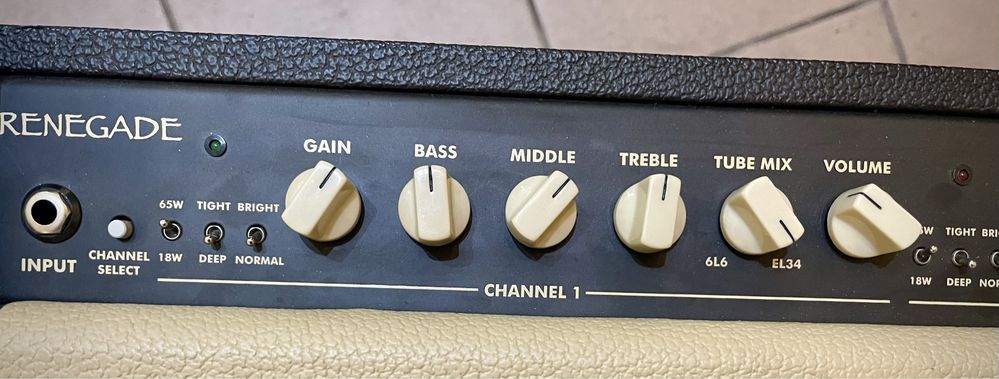 Egnater Renegade 65 combo (Marshall, fender) Zamiana