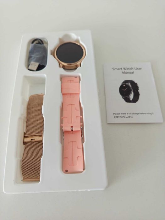 Smartwatch damski LEMFO LF35 1,43-calowy z okrągłym ekranem