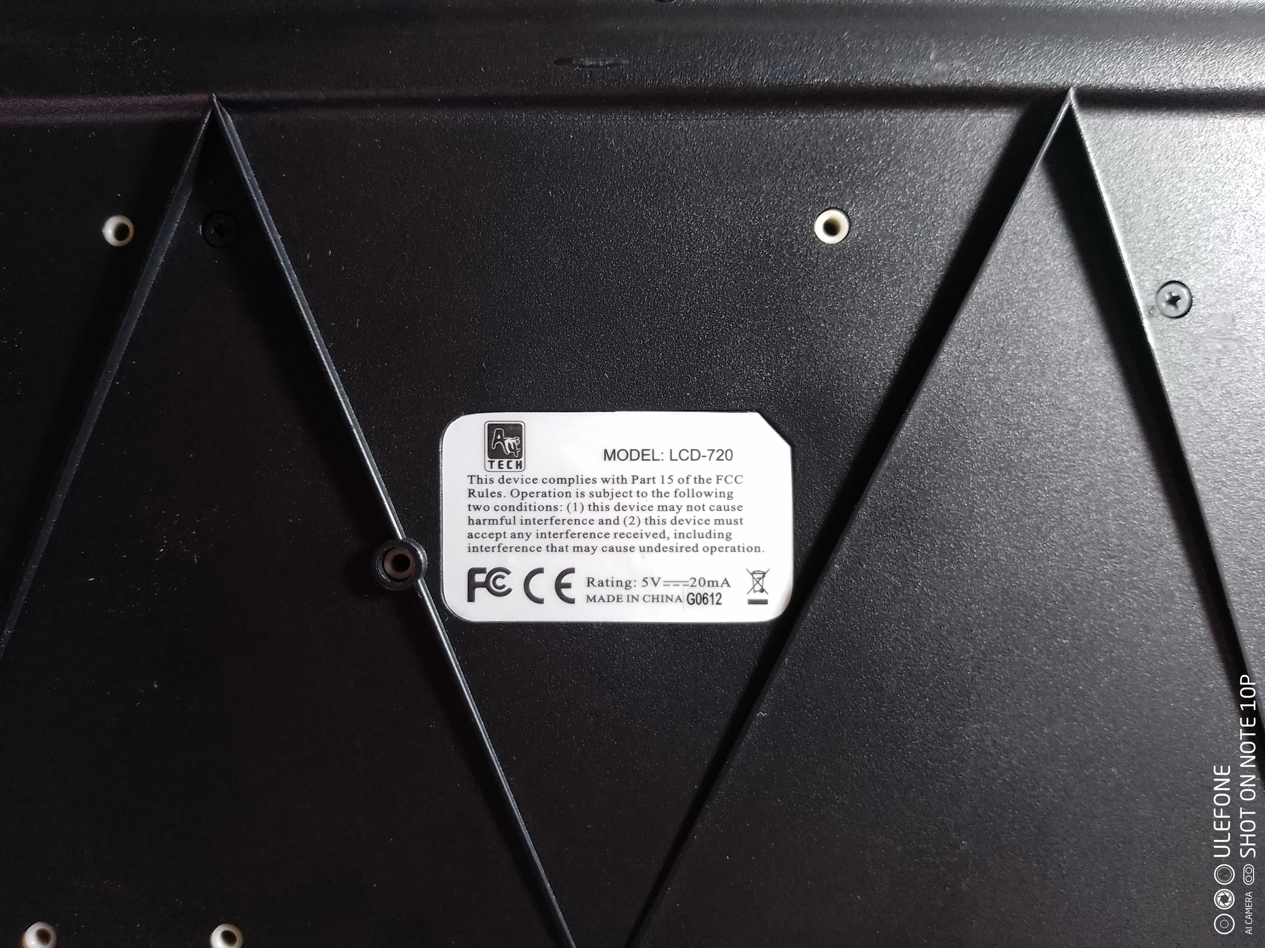 Клавиатура A4Tech LCD-720