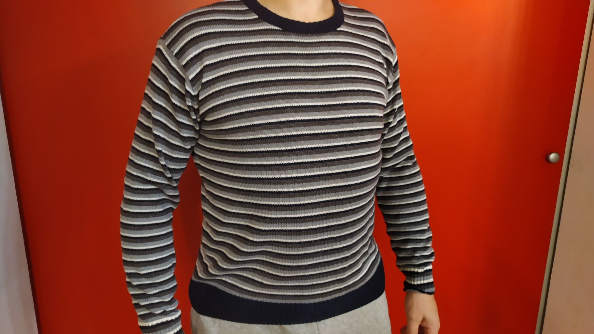 Sweterek męski MaxAlba 50% wełna rozmiar L