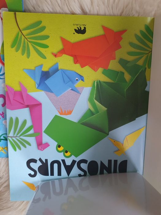 Dinozaury origami dla dzieci książka zabawka