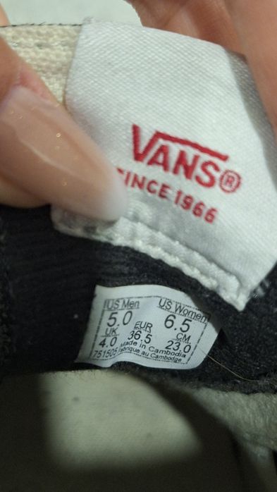 Bota Vans pretas