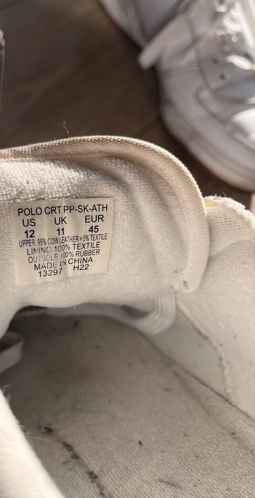 Sneakersy Polo Ralph Lauren Hanford Białe