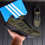 Кроссовки кожаные мужские зеленые Adidas весна, осень