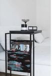 Designerski stolik kawowy pomocnik z litego drewna unikat