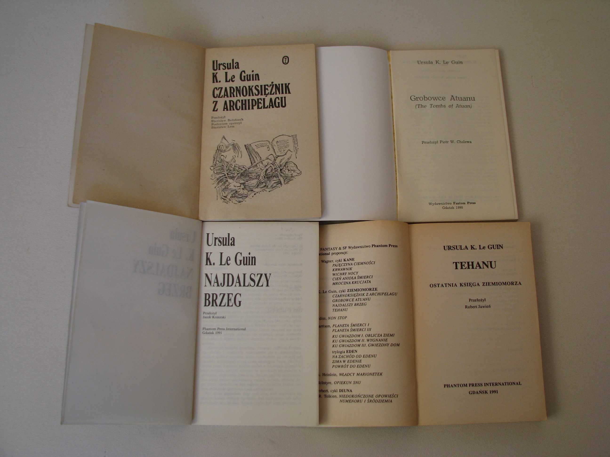 Ursula K. Le Giun – cykl Ziemiomorze – tom 1-4 Wydanie I