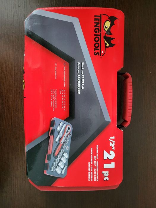 Nowy zestaw nasadek 1/2 kluczy nasadowych  10-32 grzechotka TengTools