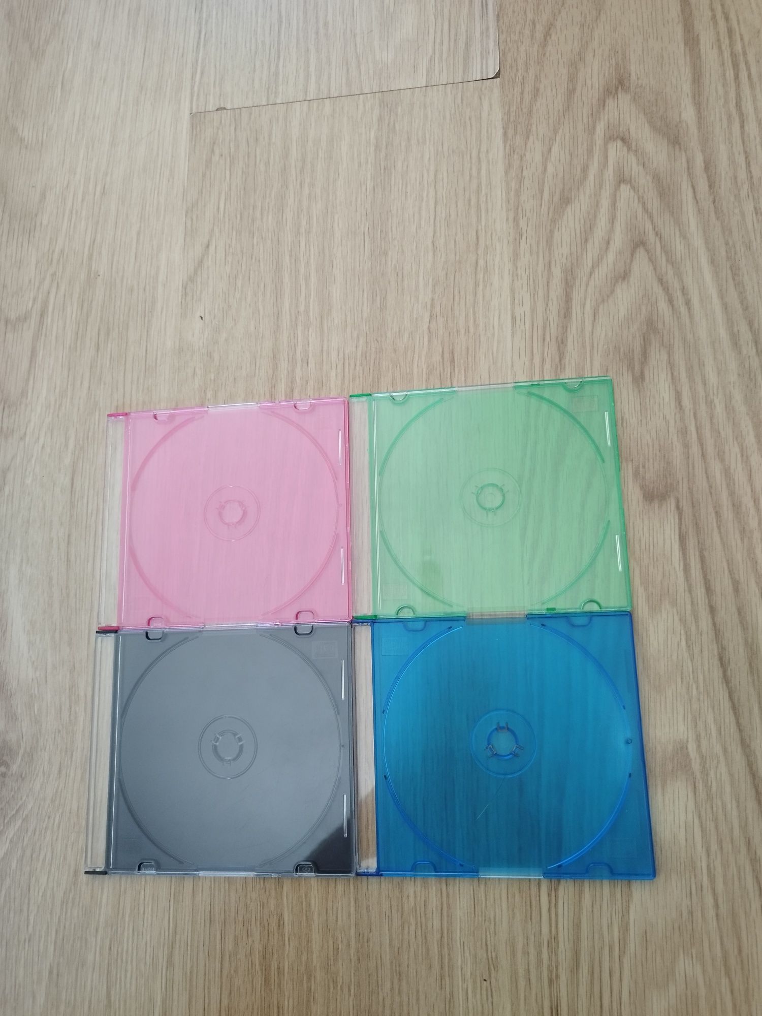 Caixas de CDs finas marca DISC coloridas