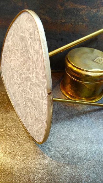 Kwietnik, donica mosiądz, Gilde handwear, vintage, Art Deco