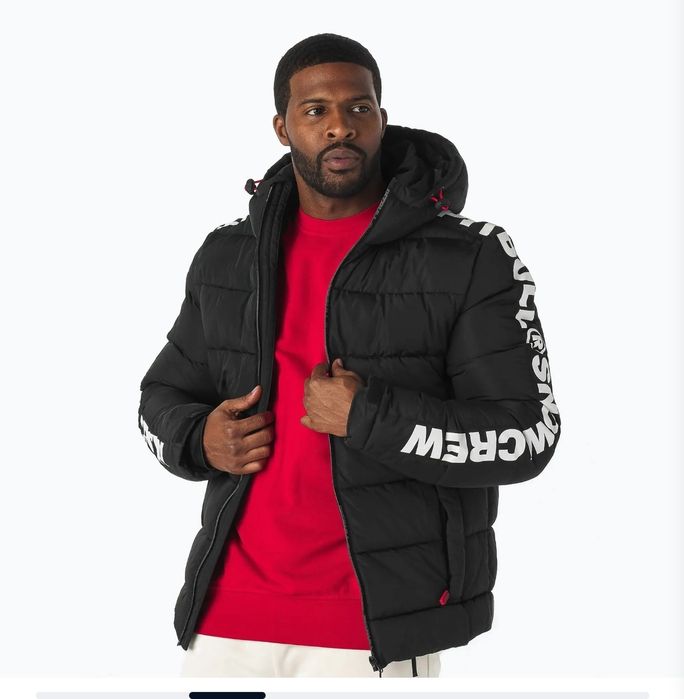 Пуховик чоловічий Pitbull West Coast Airway 4 Padded Hooded black