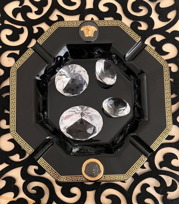 Popielnica Rosenthal Versace Gorgona black 24cm