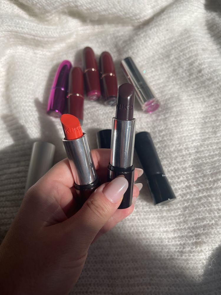 Zestaw pomadek do ust Mac, kiko Milano, makeup revolution