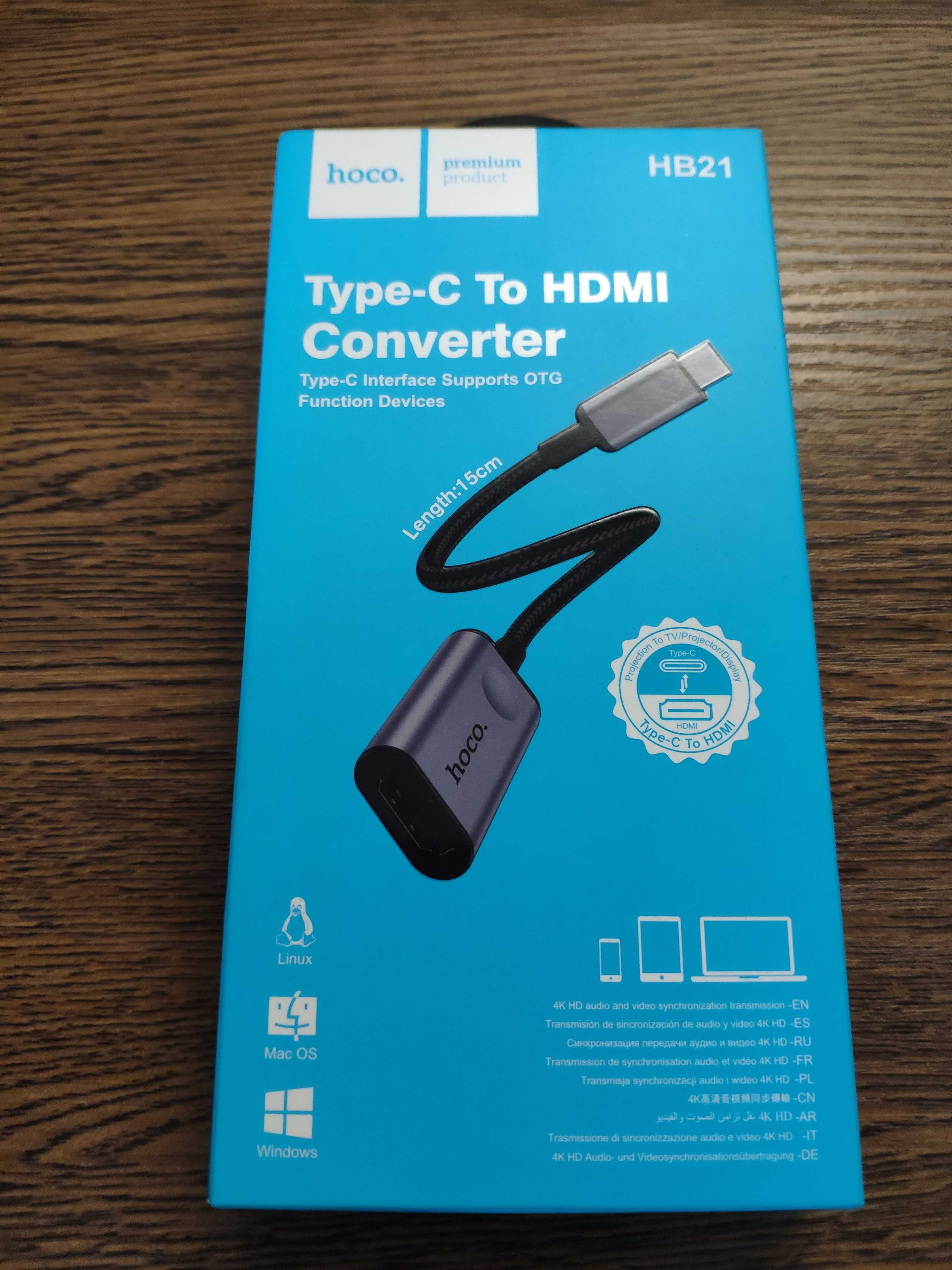 Adapter HOCO HB21 USB C do HDMI