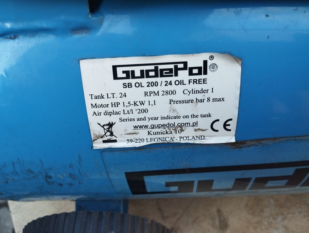 Kompresor Gudepol SB OL 200 24 Oil Free