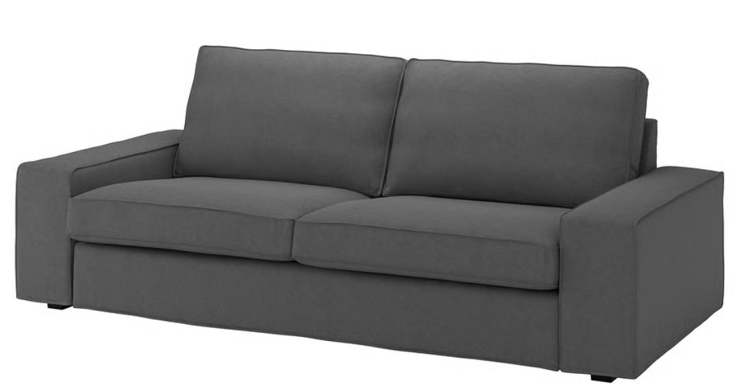 Sofá IKEA KIVIK 3 lg  Cinza C/ Ajuda no TRANSPORTE