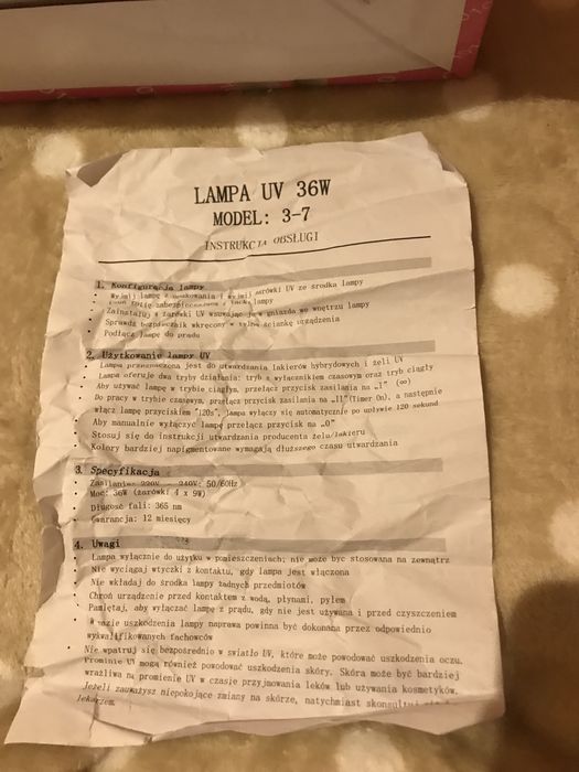 Lampa UV do paznokci 36 W tunelowa ZH 818