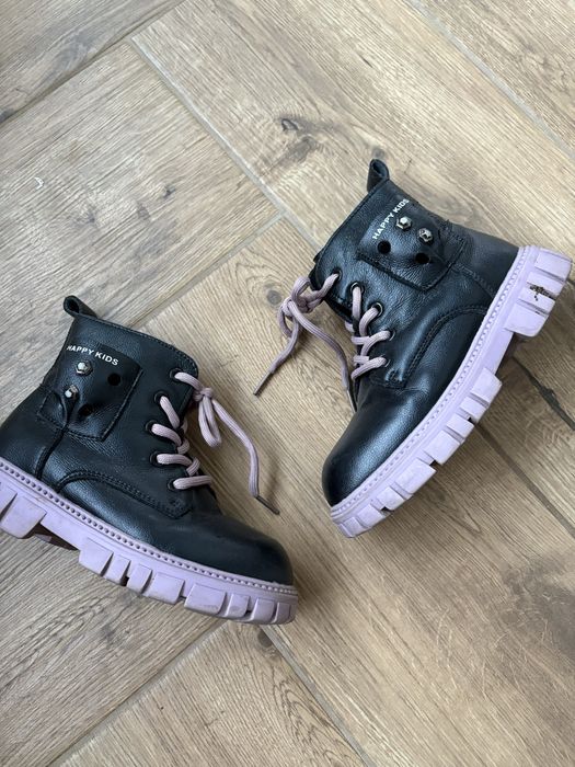 Apawwa Czarne botki dla dziewczynki 30