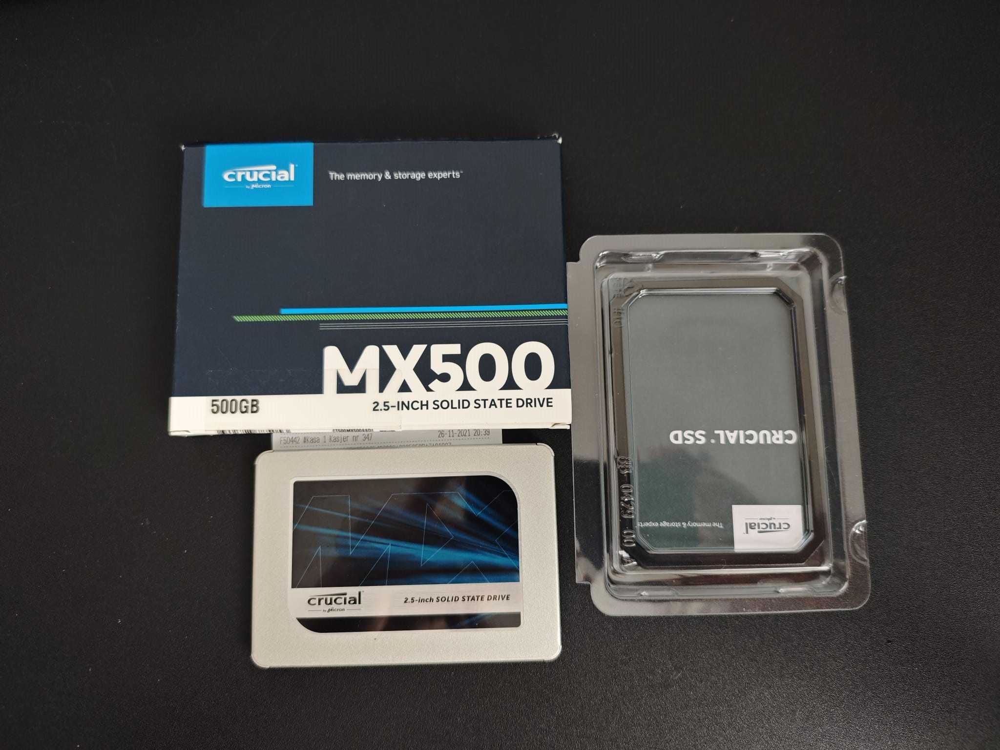 Dysk SSD Crucial MX500 500GB Gwarancja