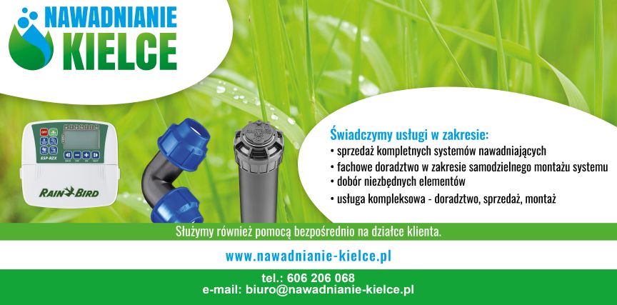 NAWADNIANIE OGRODÓW KIELCE, nawadnianie sadów i upraw Świętokrzyskie
