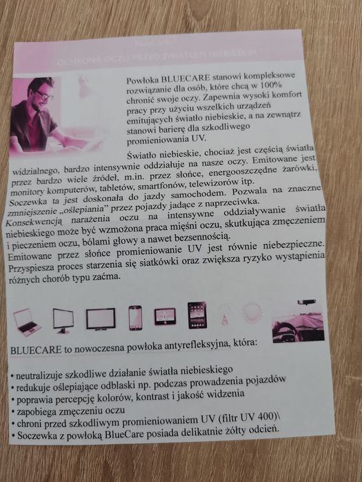 Okulary do dali -0,75 OP -0,25 OL lekkie, eleganckie z powłokami