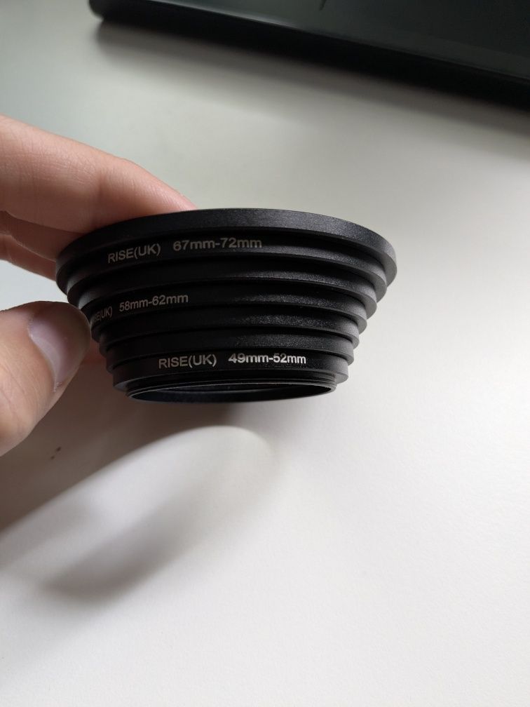 Redukcje filtrowe 49mm-77mm